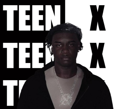 Graphic Design of Ken Carson displaying his nickname Teen X 